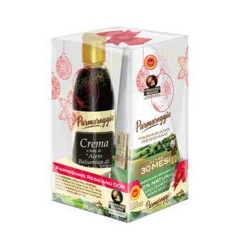 PARMIGIANO REGGIANO 30 MESI 250 G CON GLASSA ALL'ACETO BALSAMICO DI MODENA IGP