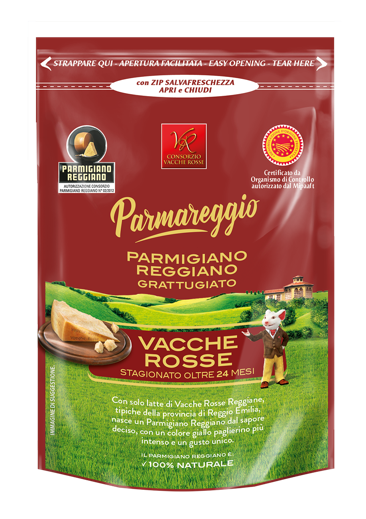 PARMIGIANO REGGIANO GRATTUGIATO VACCHE ROSSE